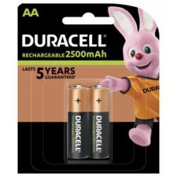 Duracell Nabíjecí baterie tužková AA 2ks v balení - Duralock Recharge Ultra 2500mAh NiMH 1,2V - originální